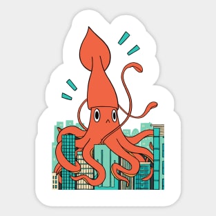 Kaiju Squid Sticker